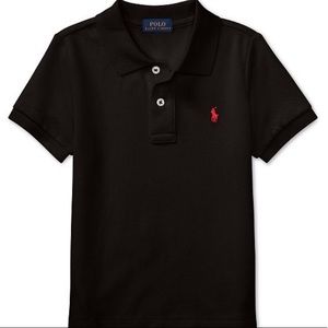 Boys Polo Ralph Lauren Black Short Sleeve Polo